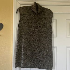 Chicos By Design Chocolate & Gold Turtleneck Sweater, Size 3, NWOT